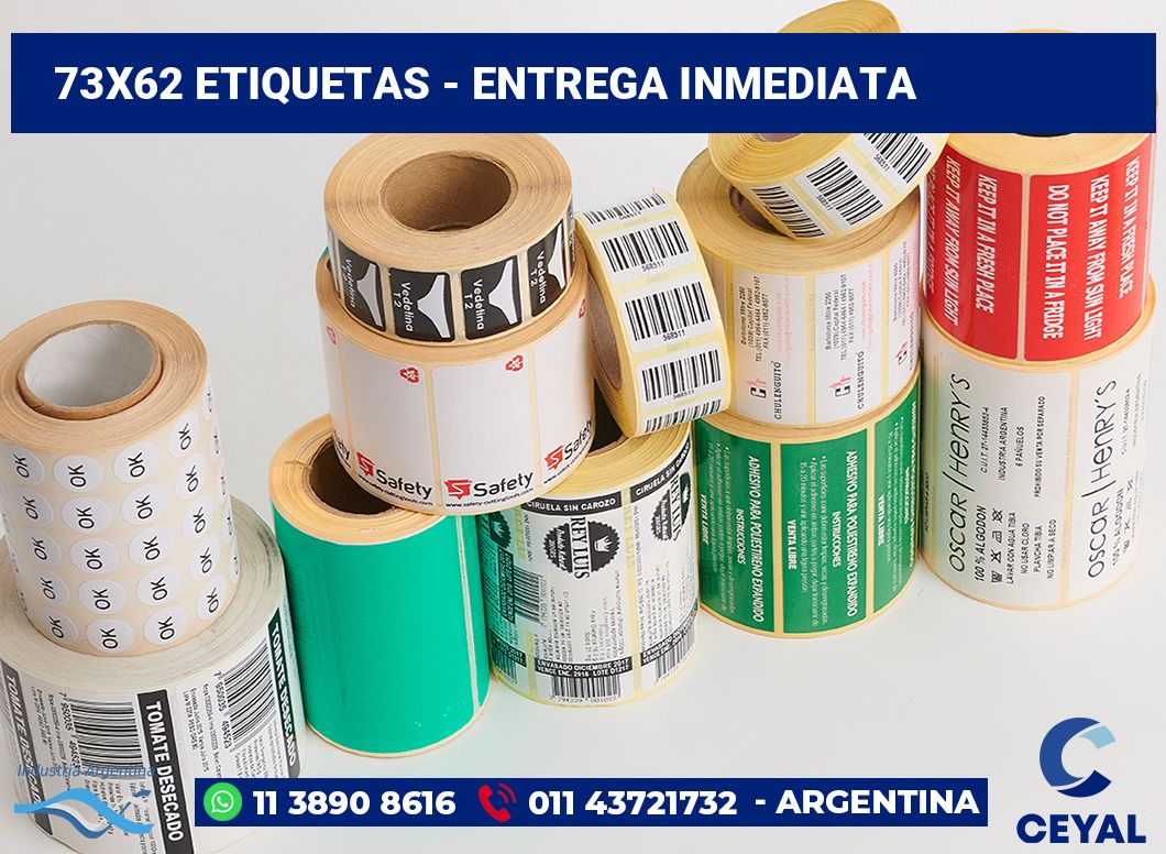 73×62 Etiquetas