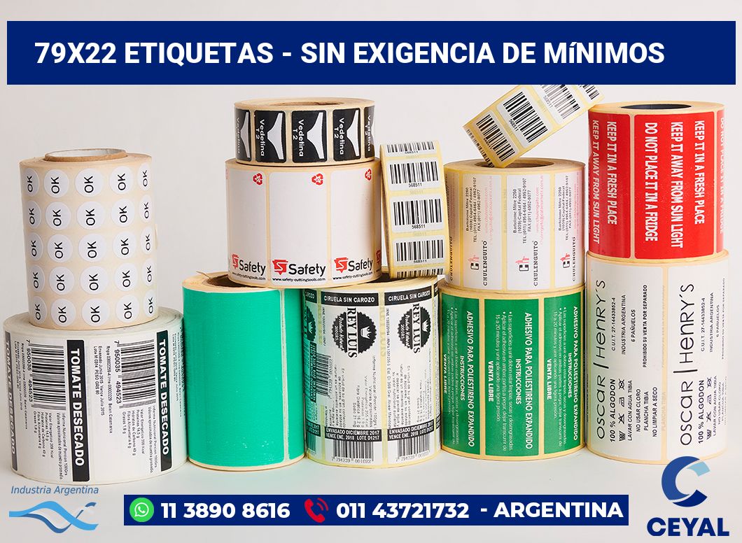79x22 Etiquetas