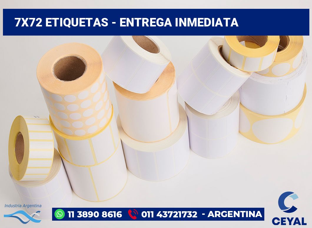 7×72 Etiquetas