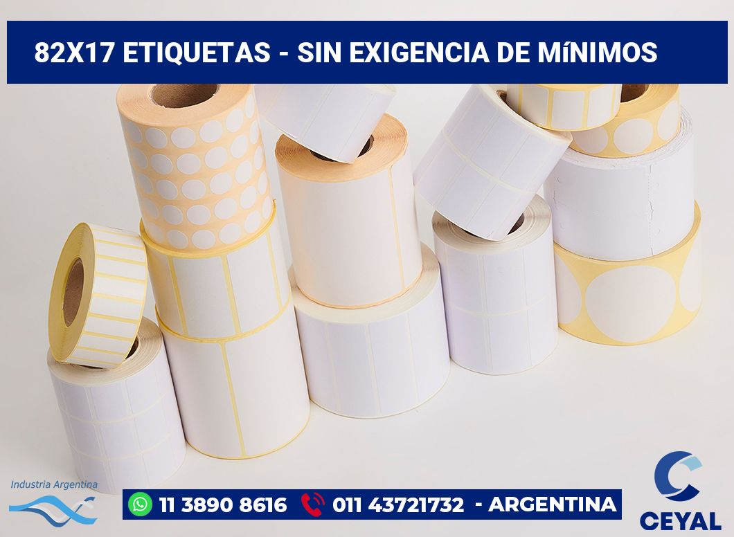 82×17 Etiquetas
