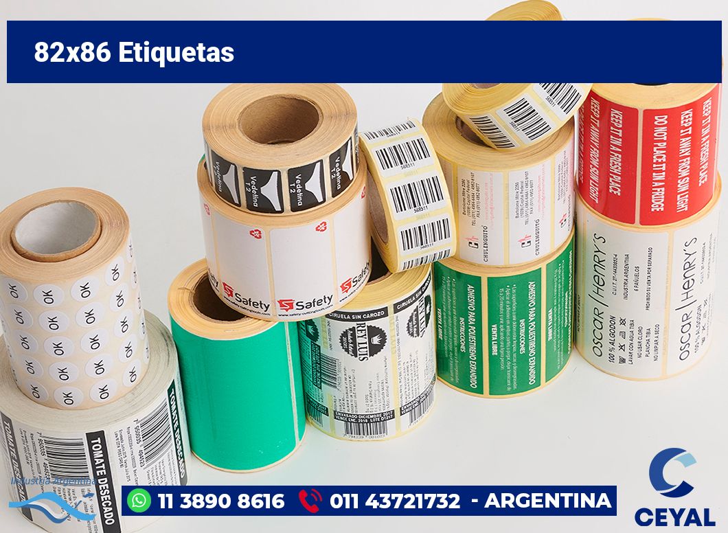 82x86 Etiquetas