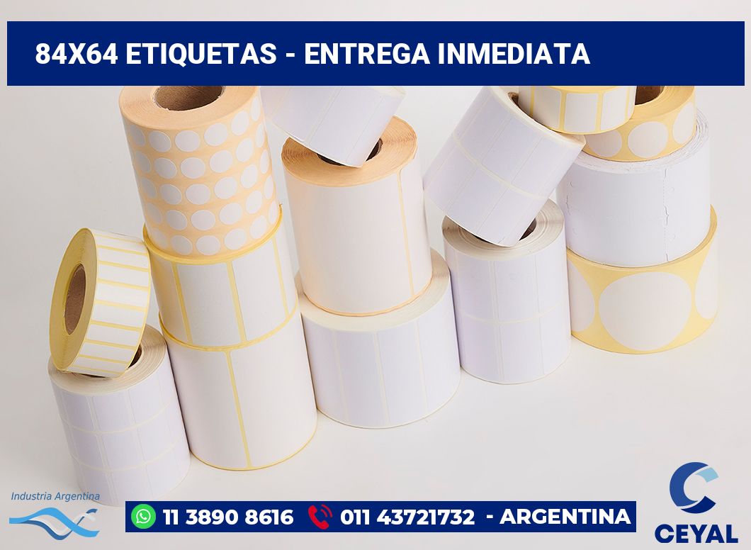 84x64 Etiquetas