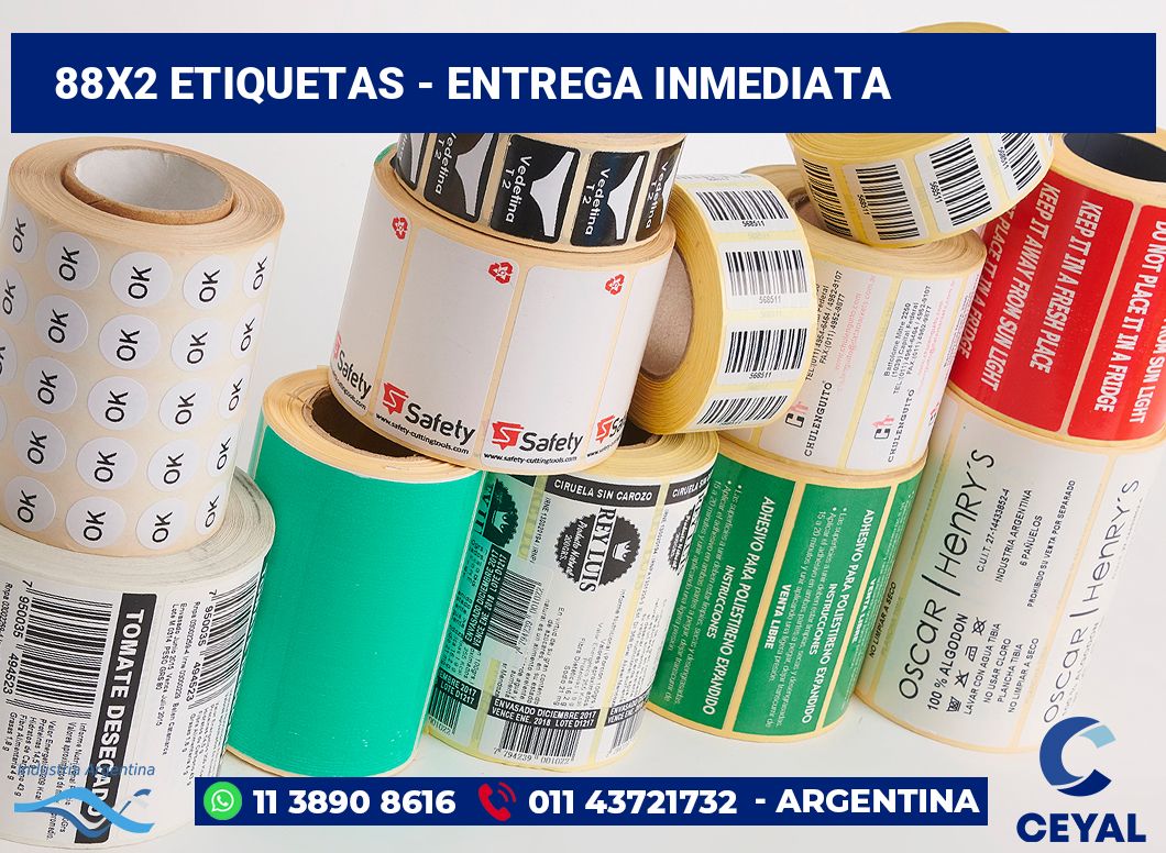 88×2 Etiquetas