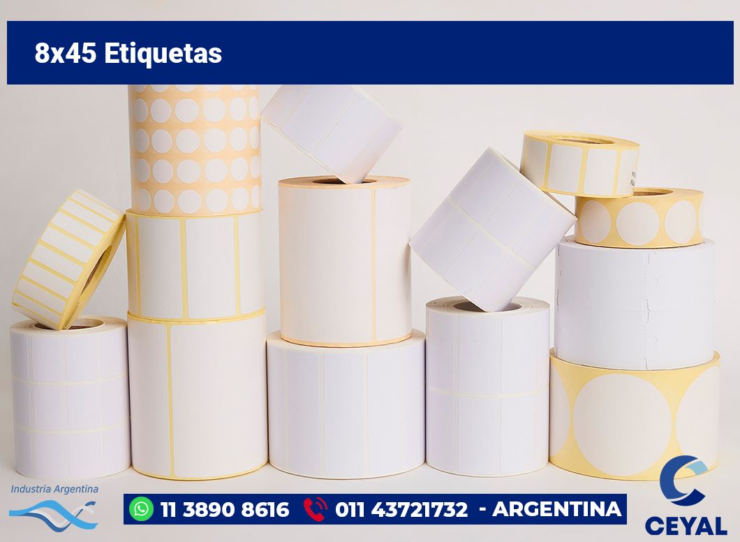 8×45 Etiquetas