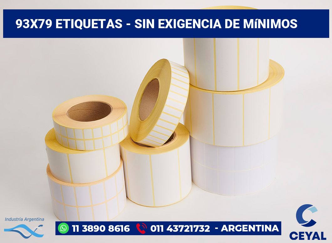93×79 Etiquetas
