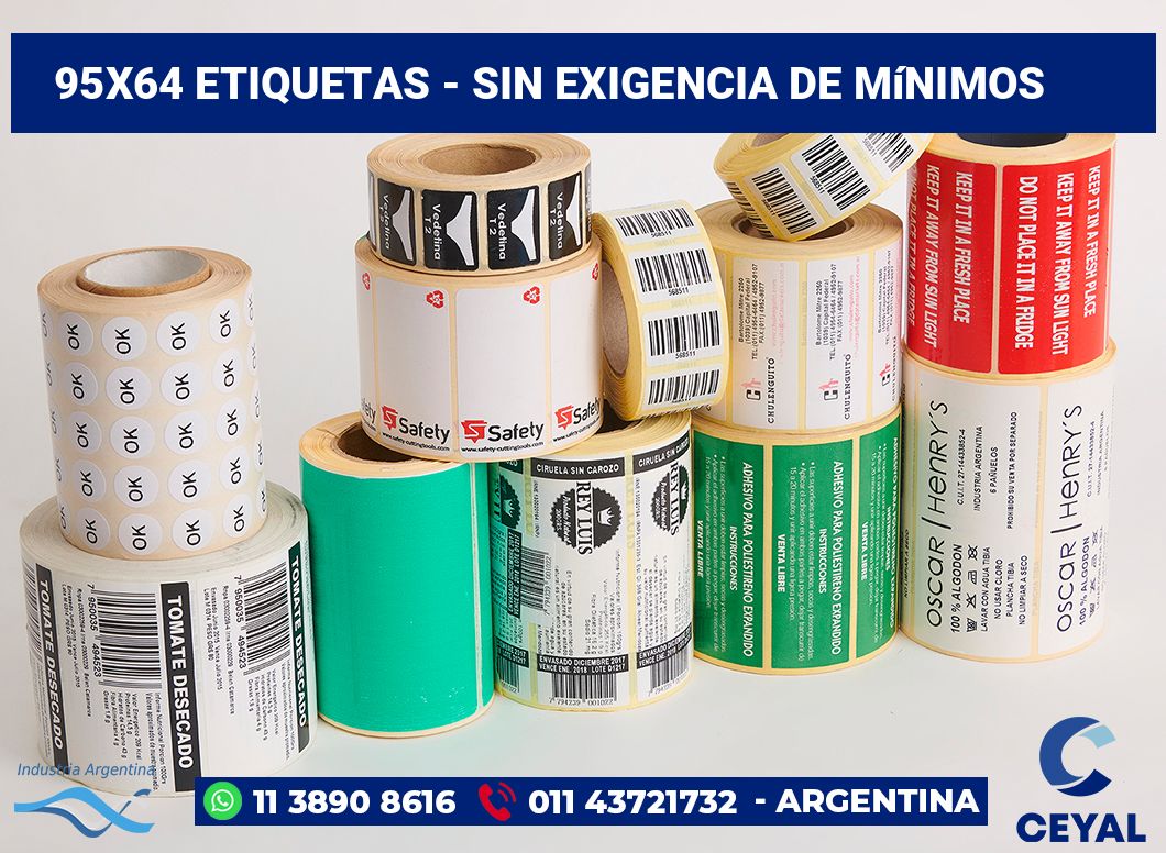 95x64 Etiquetas