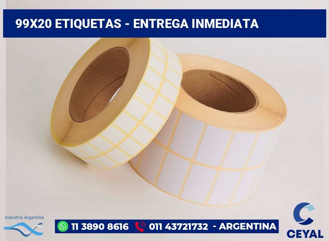 99×20 Etiquetas