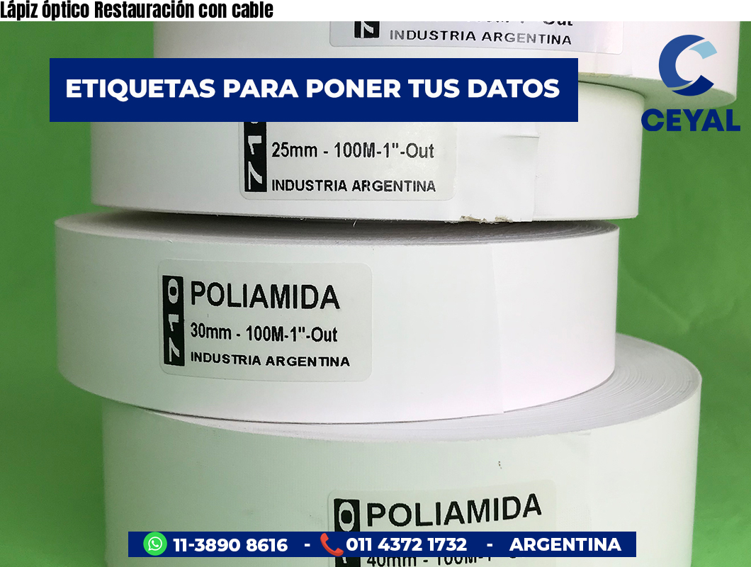 Lápiz óptico Restauración con cable