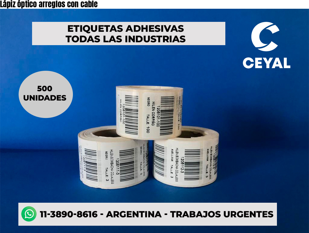 Lápiz óptico arreglos con cable
