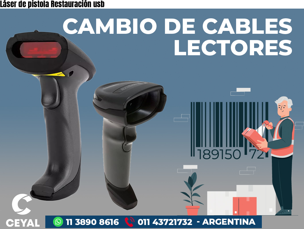 Láser de pistola Restauración usb