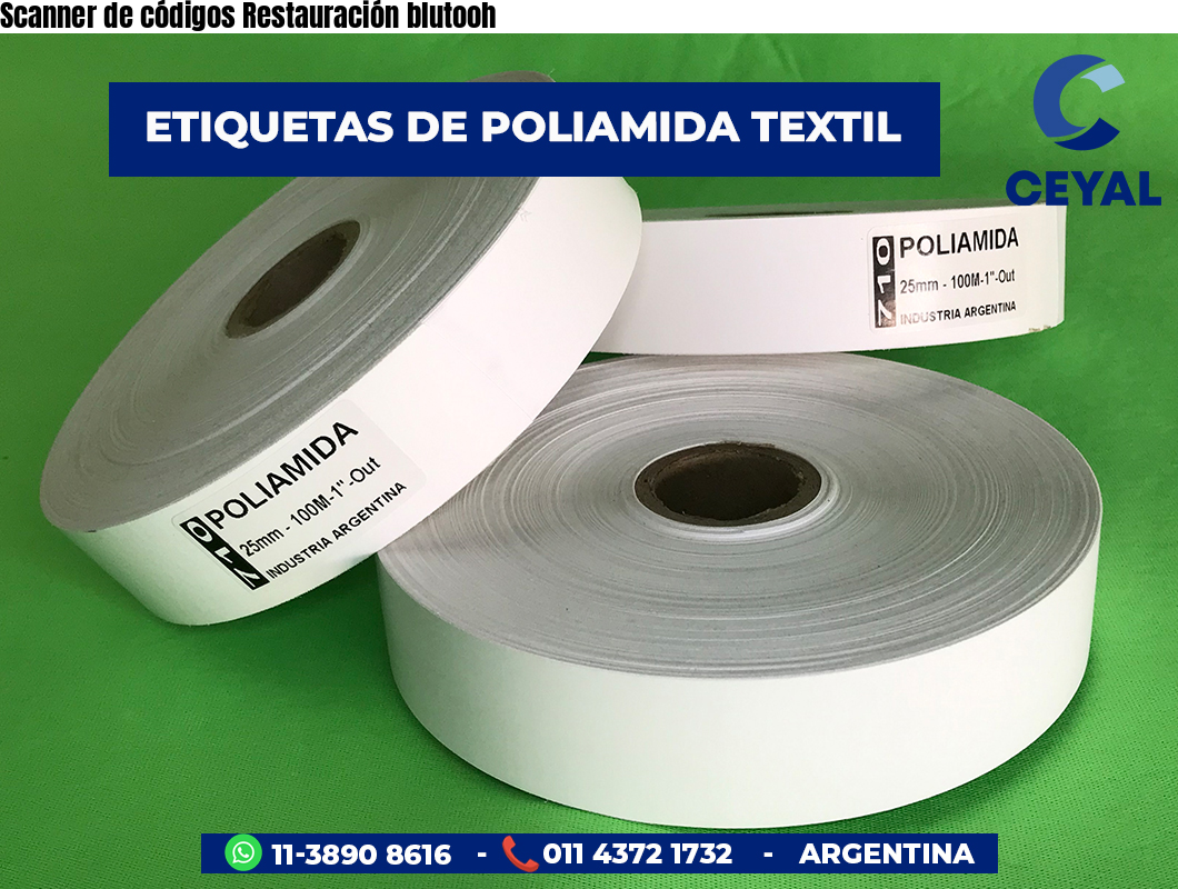 Scanner de códigos Restauración blutooh