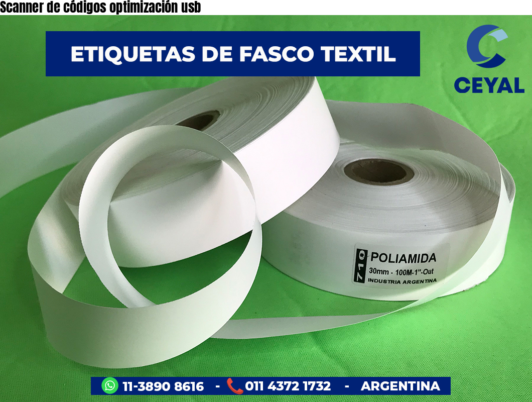 Scanner de códigos optimización usb