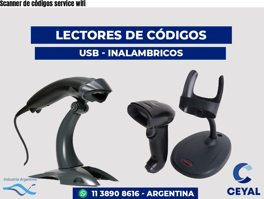 Scanner de códigos service wifi