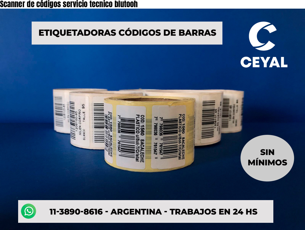 Scanner de códigos servicio tecnico blutooh