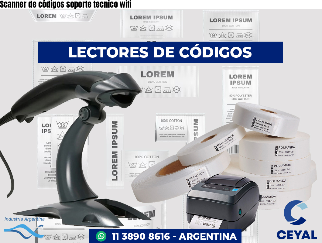 Scanner de códigos soporte tecnico wifi
