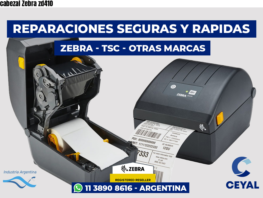 cabezal Zebra zd410