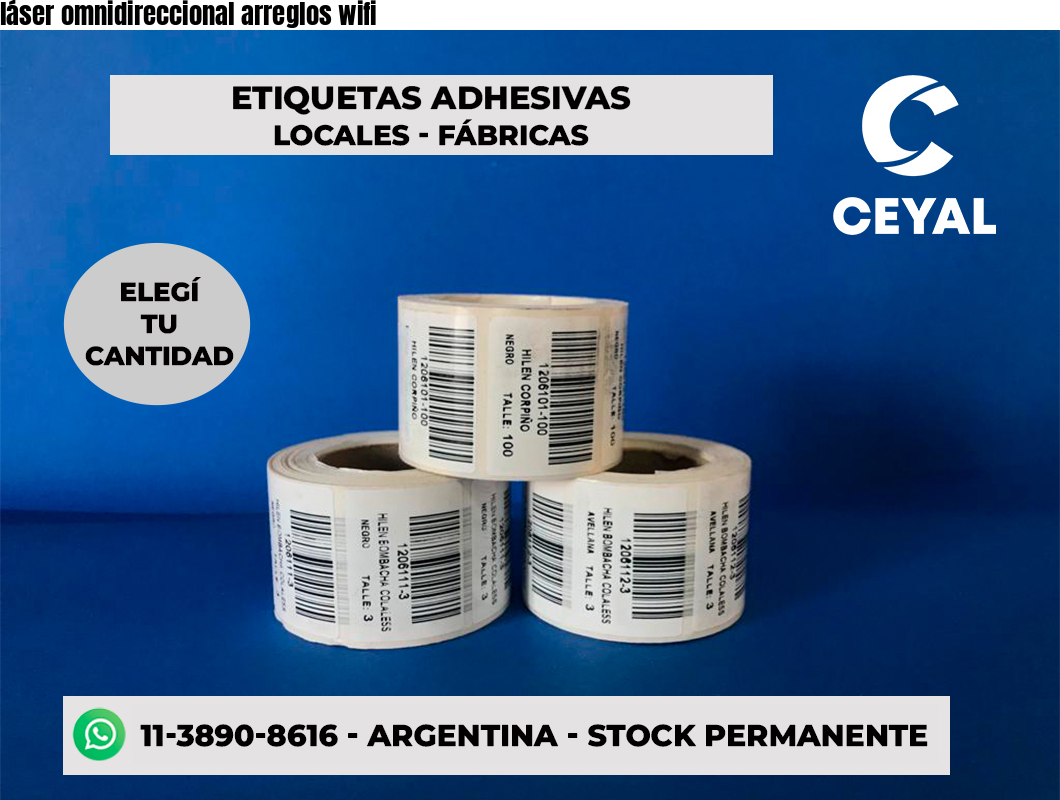 láser omnidireccional arreglos wifi