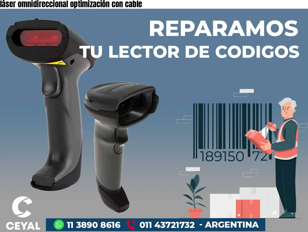 láser omnidireccional optimización con cable