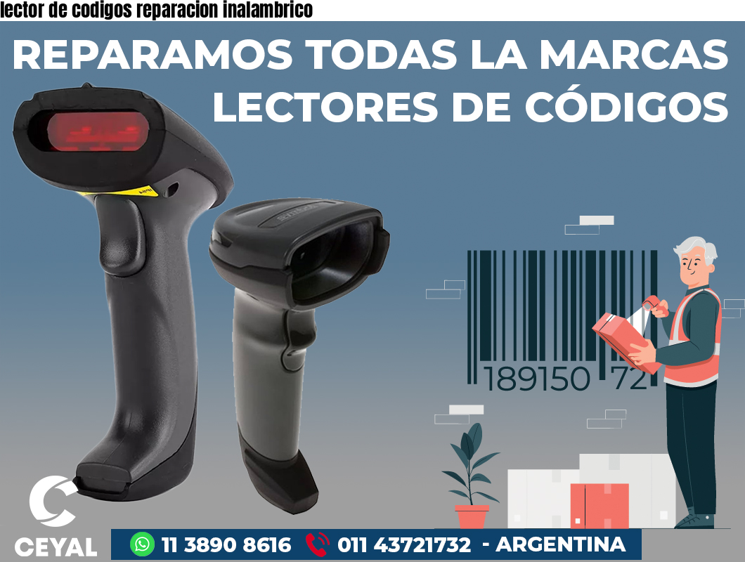 lector de codigos reparacion inalambrico