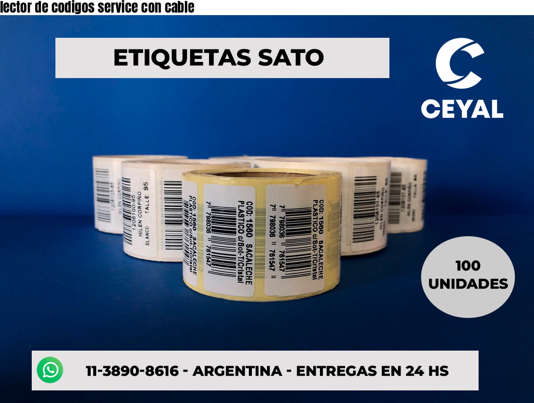 lector de codigos service con cable