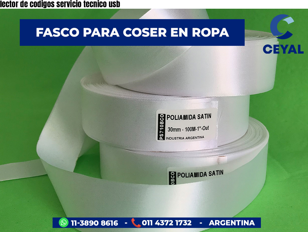 lector de codigos servicio tecnico usb