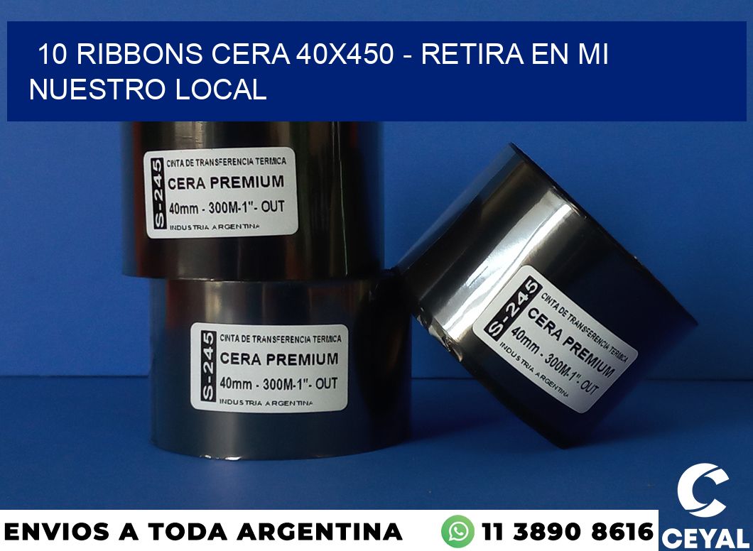 10 Ribbons cera 40×450 – retira en mi nuestro local