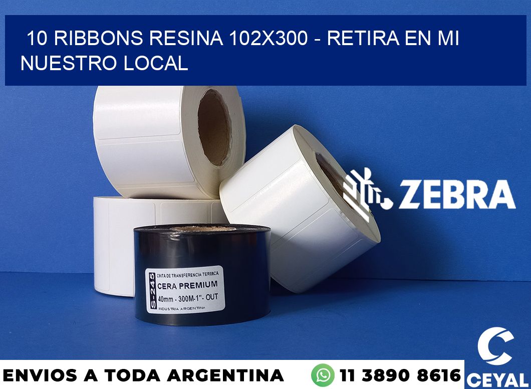 10 Ribbons resina 102x300 - retira en mi nuestro local