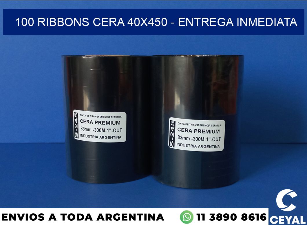 100 Ribbons cera 40×450 – Entrega inmediata