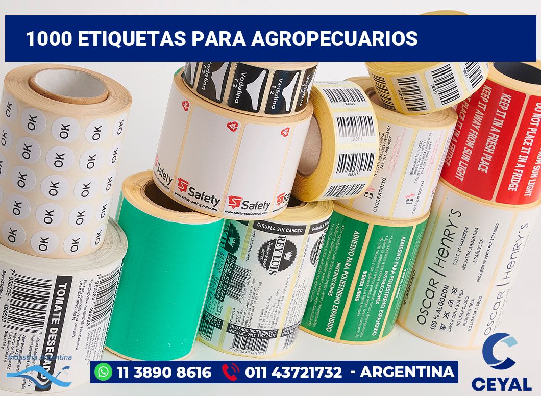 1000 Etiquetas para agropecuarios