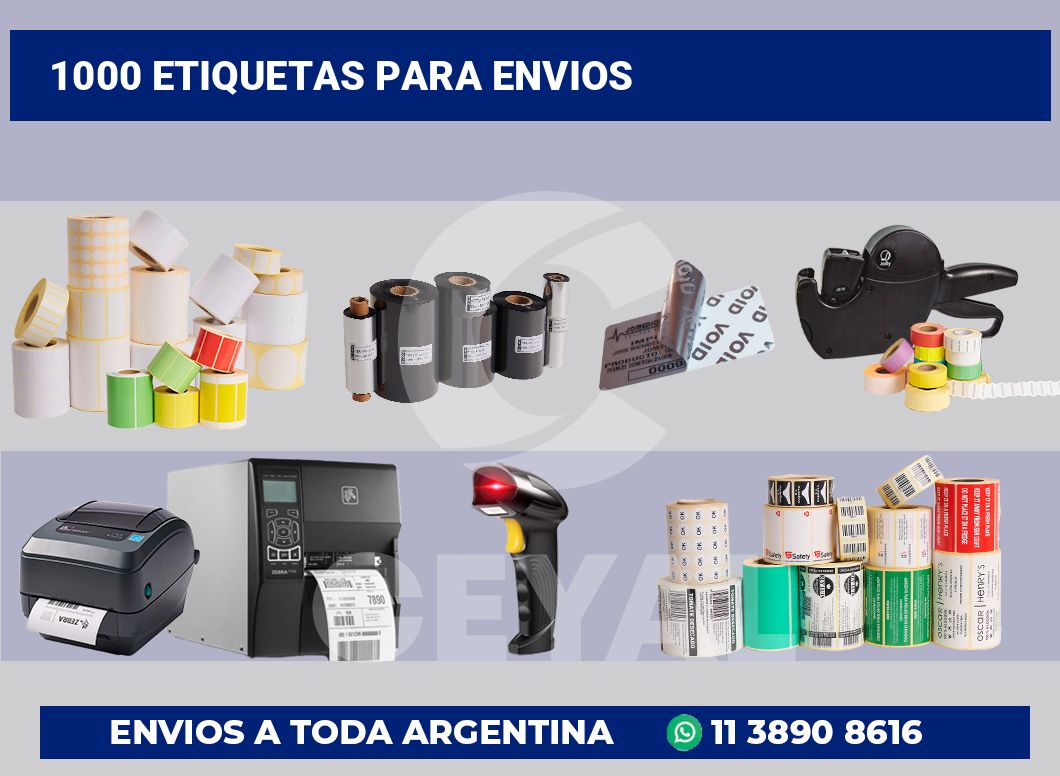 1000 Etiquetas para envios
