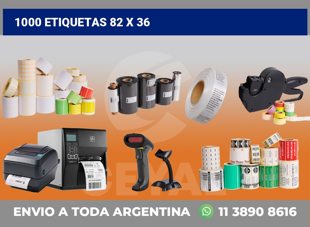 1000 etiquetas 82 x 36