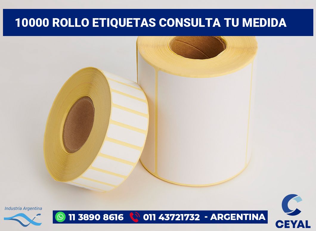 10000 Rollo etiquetas consulta tu medida