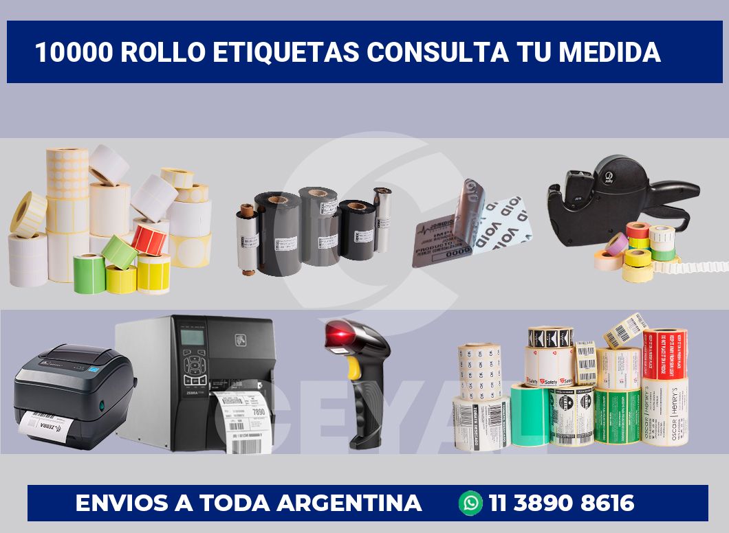 10000 Rollo etiquetas consulta tu medida