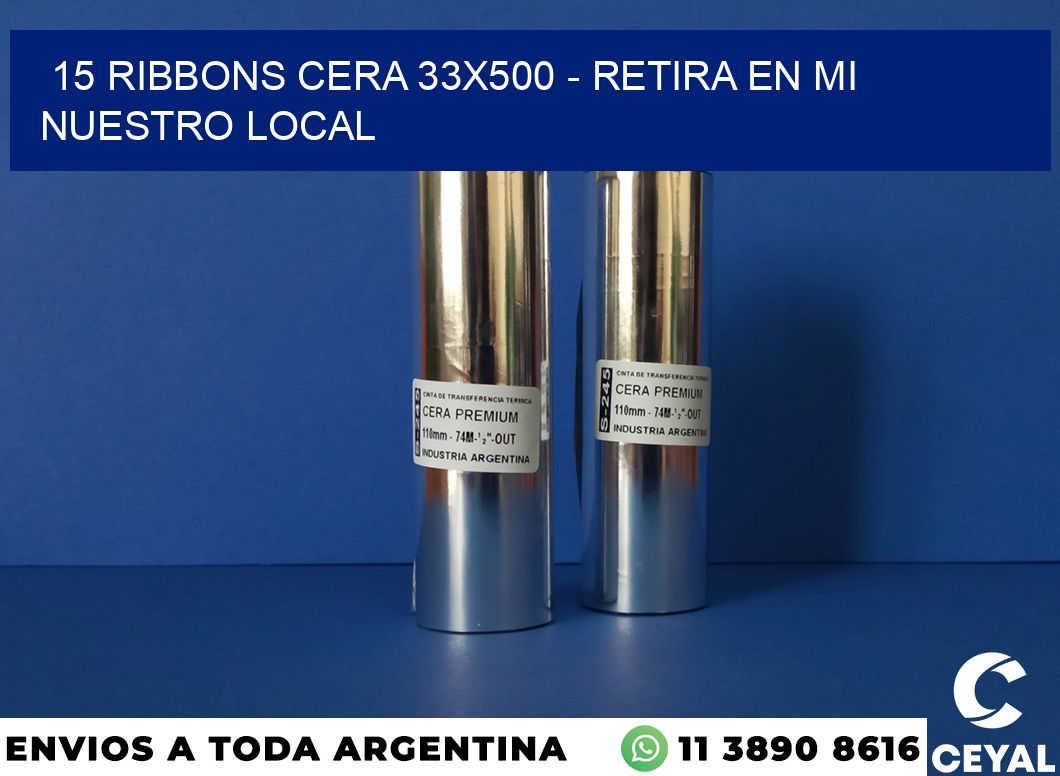 15 Ribbons cera 33×500 – retira en mi nuestro local
