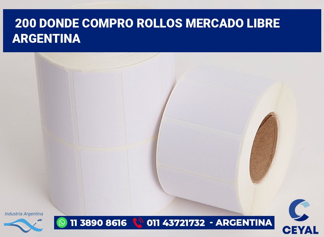 200 Donde compro rollos mercado libre argentina