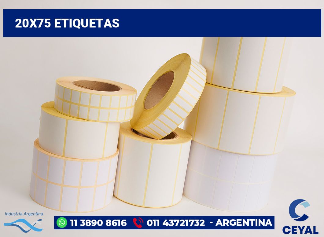 20x75 Etiquetas