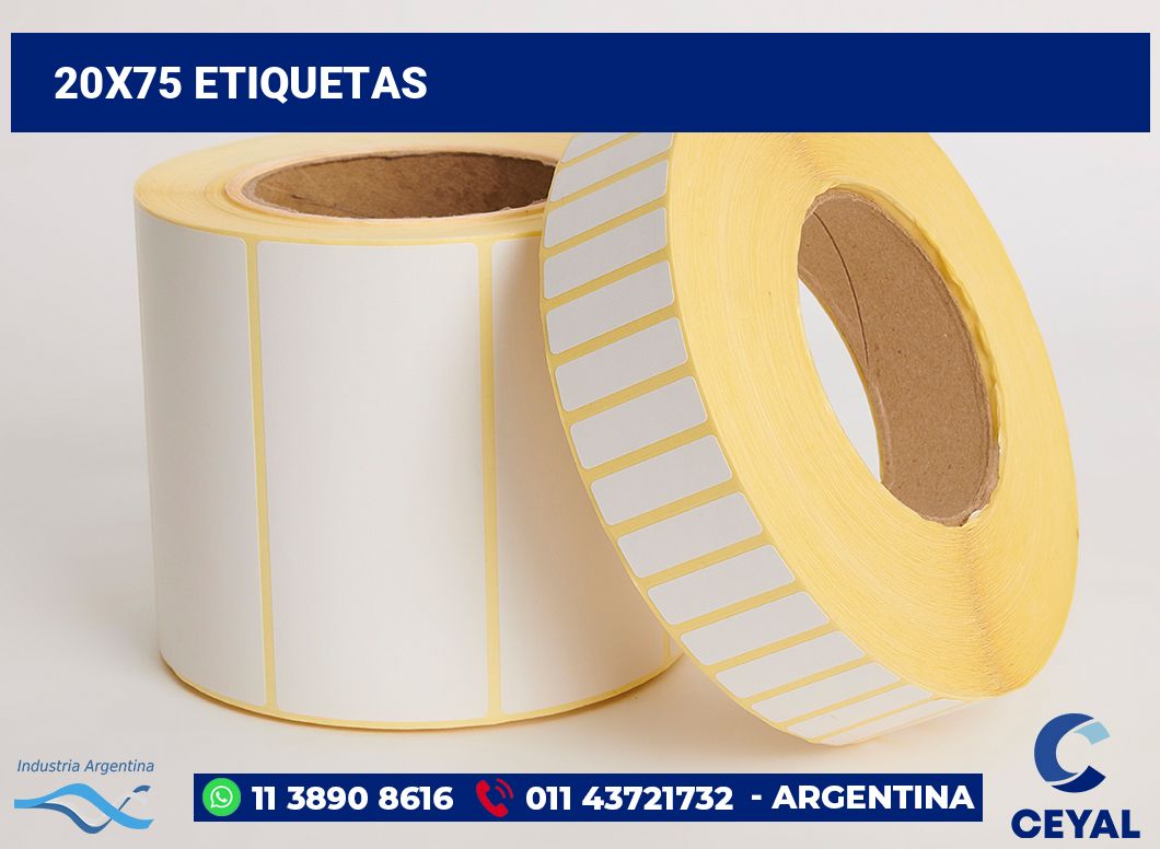 20x75 Etiquetas