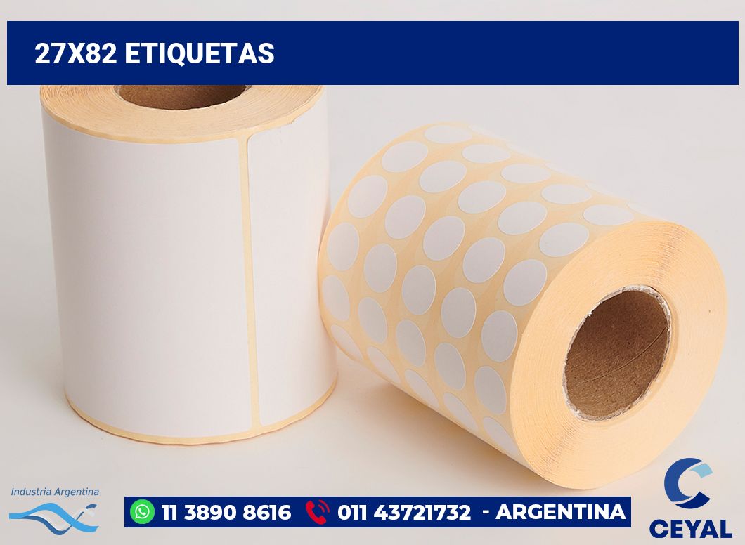 27x82 Etiquetas