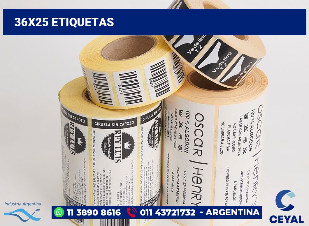36x25 Etiquetas