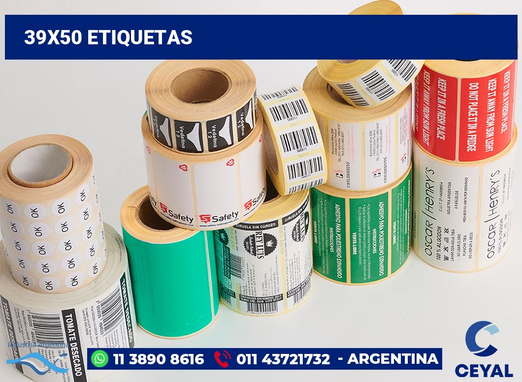 39x50 Etiquetas
