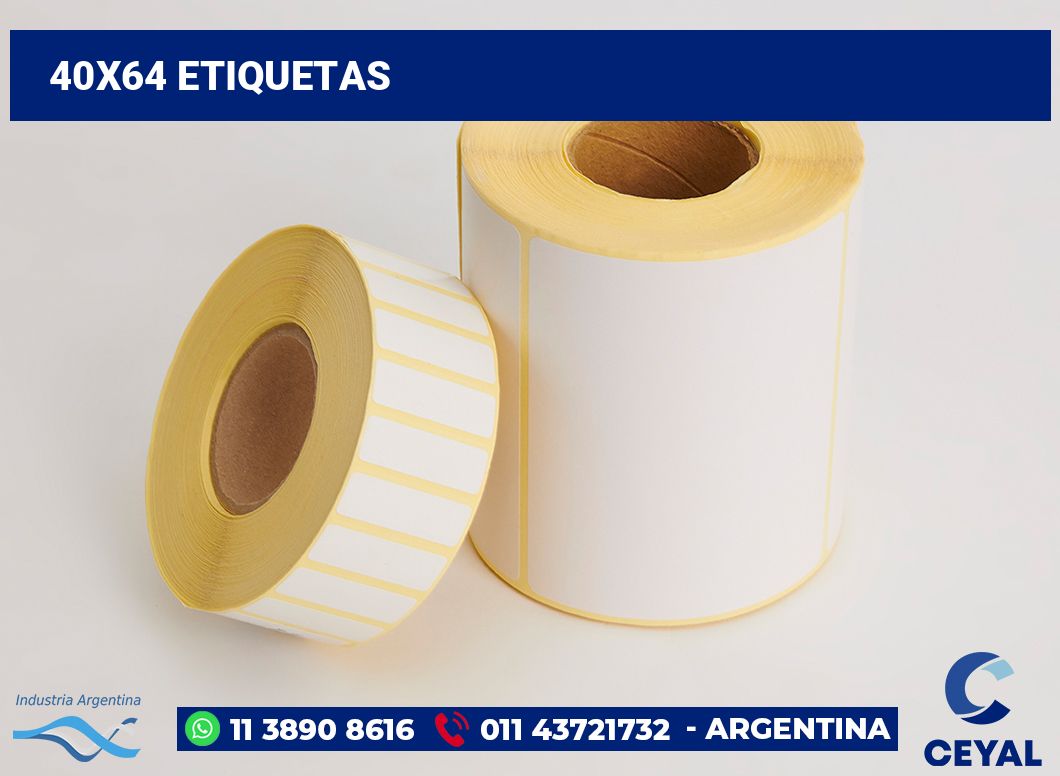 40x64 Etiquetas