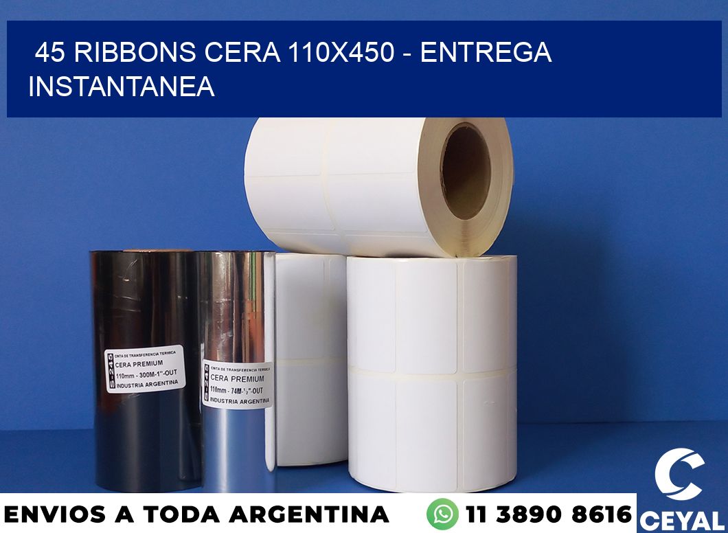 45 Ribbons cera 110×450 – entrega instantanea