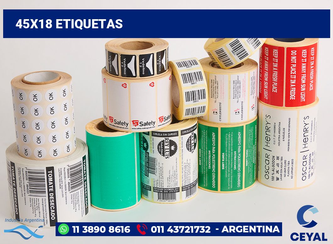 45x18 Etiquetas