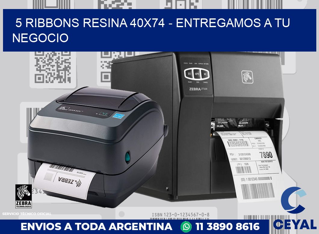 5 Ribbons resina 40x74 - entregamos a tu negocio
