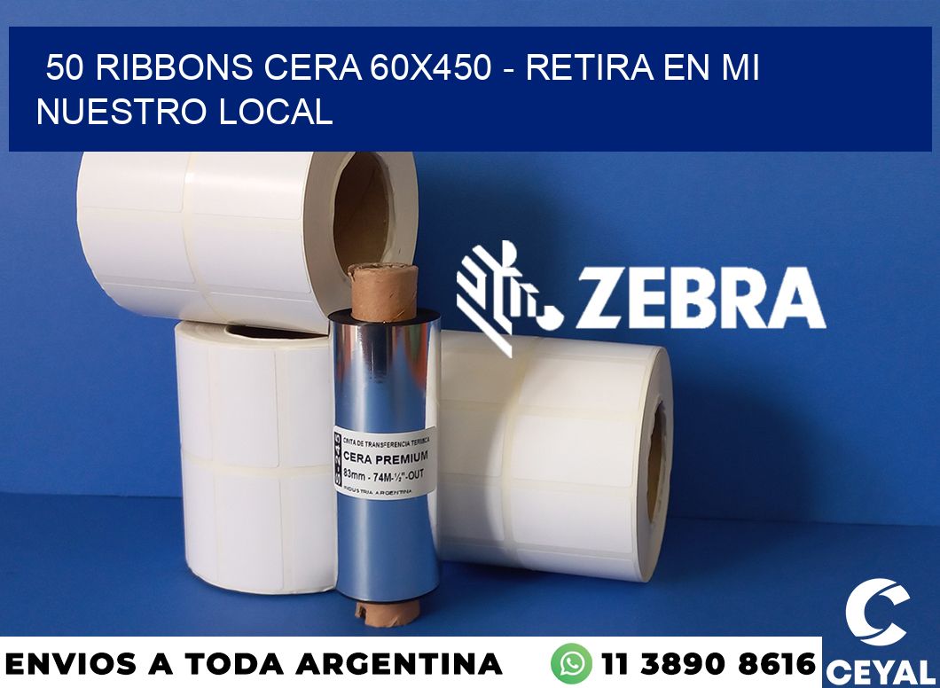 50 Ribbons cera 60x450 - retira en mi nuestro local