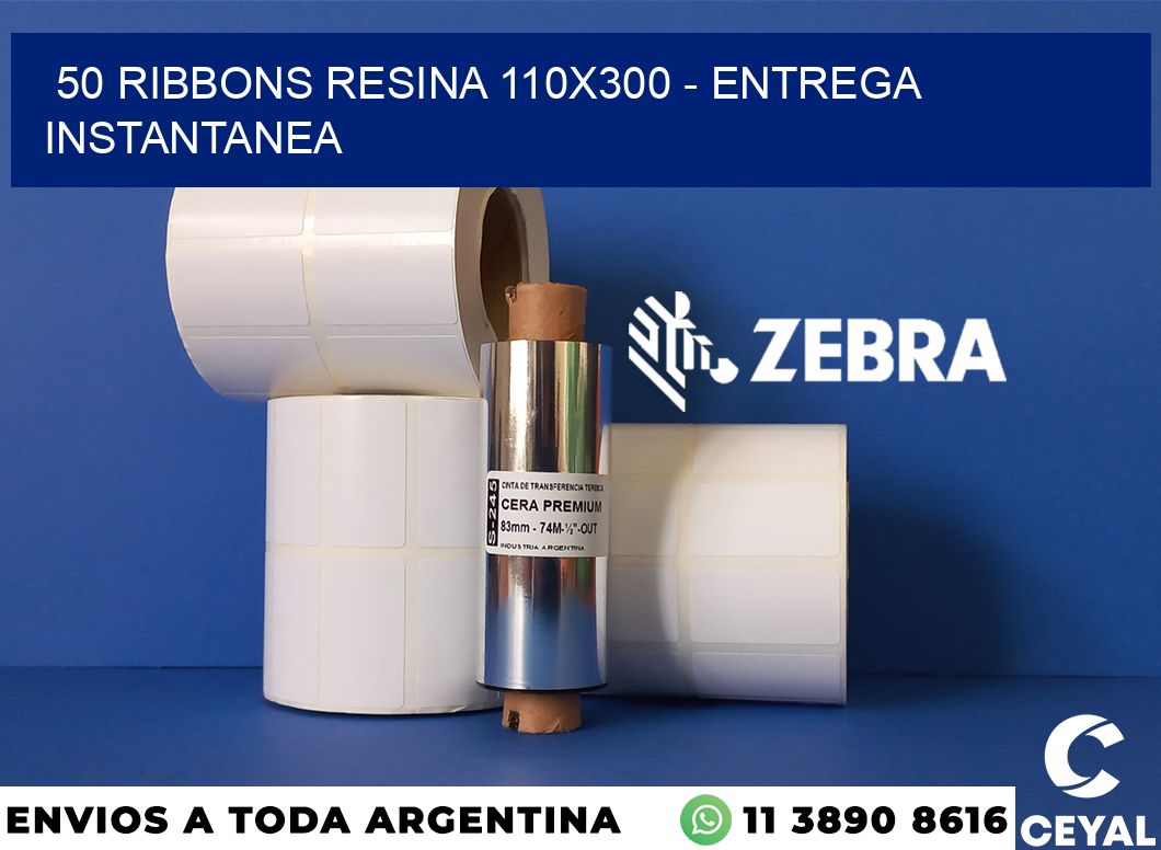 50 Ribbons resina 110x300 - entrega instantanea