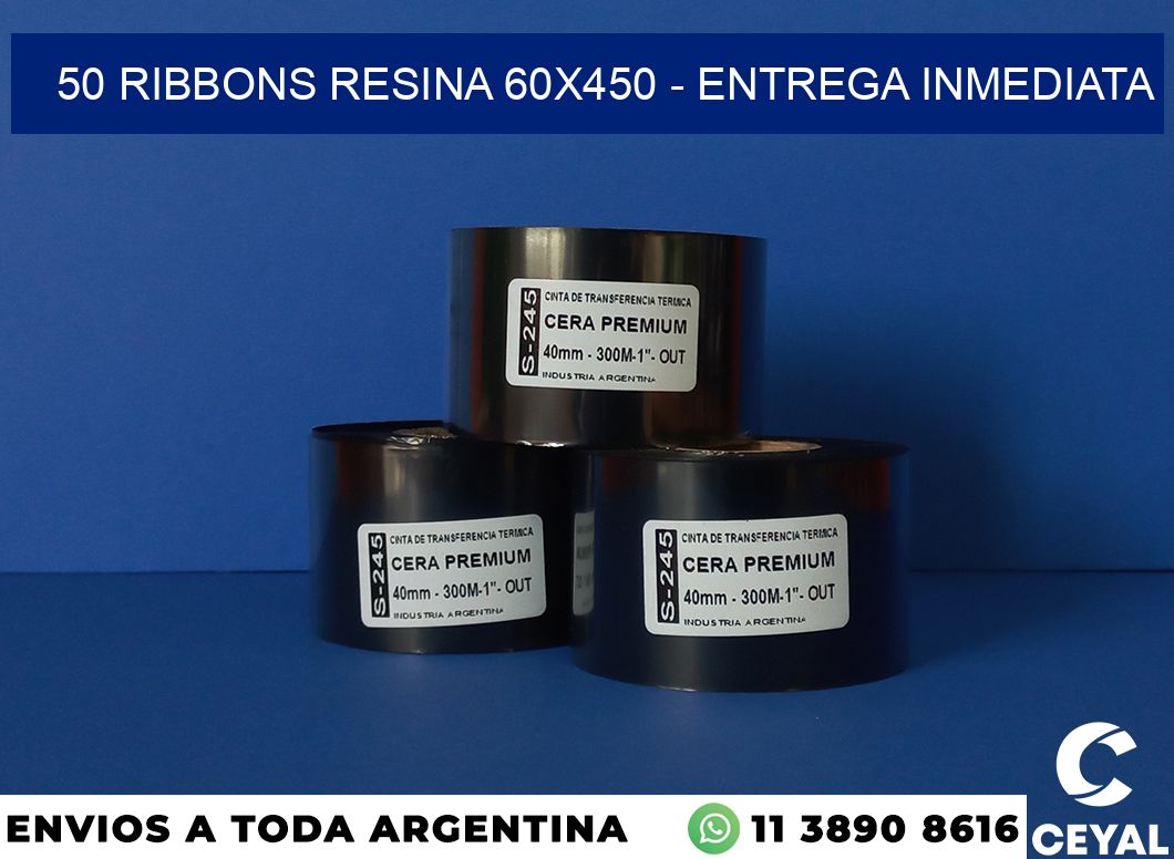 50 Ribbons resina 60×450 – Entrega inmediata