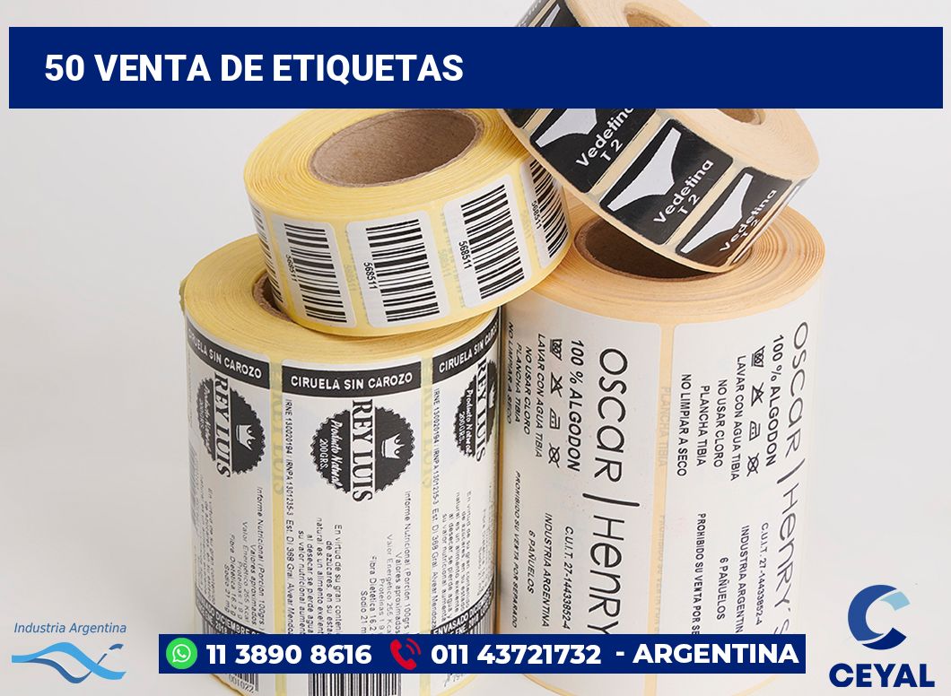 50 Venta de etiquetas