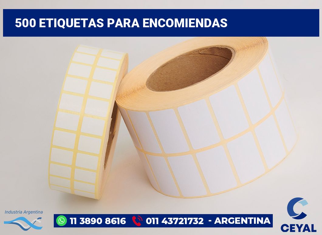 500 Etiquetas para encomiendas