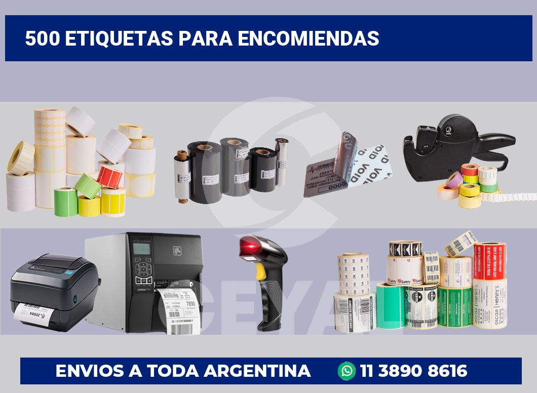 500 Etiquetas para encomiendas